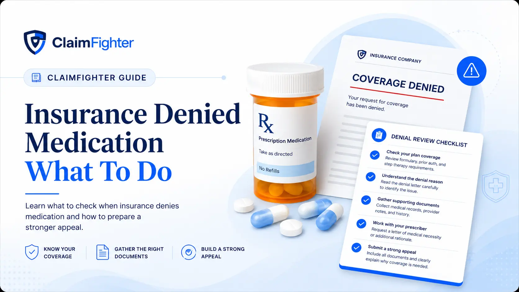 Prescription denial with an appeal checklist
